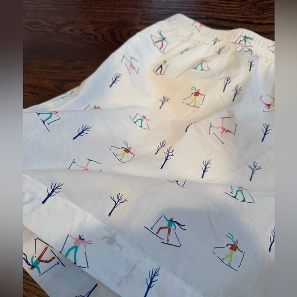 NWOT The Wren Boxer Shorts by Anthropologie in Emily Isabella Skier Print - Picture 5 of 8